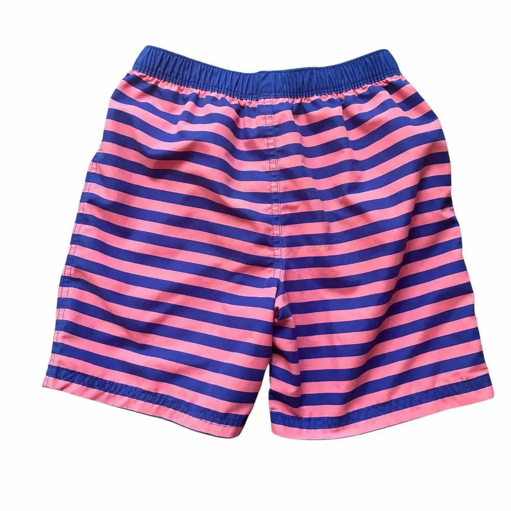 Mini Boden Striped Swim Trunks 9-10 Years